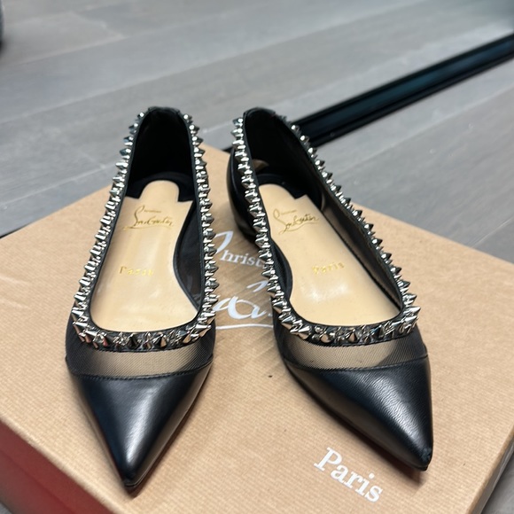 Christian Louboutin Galativi Spiked Ballerina Flats - Picture 2 of 3